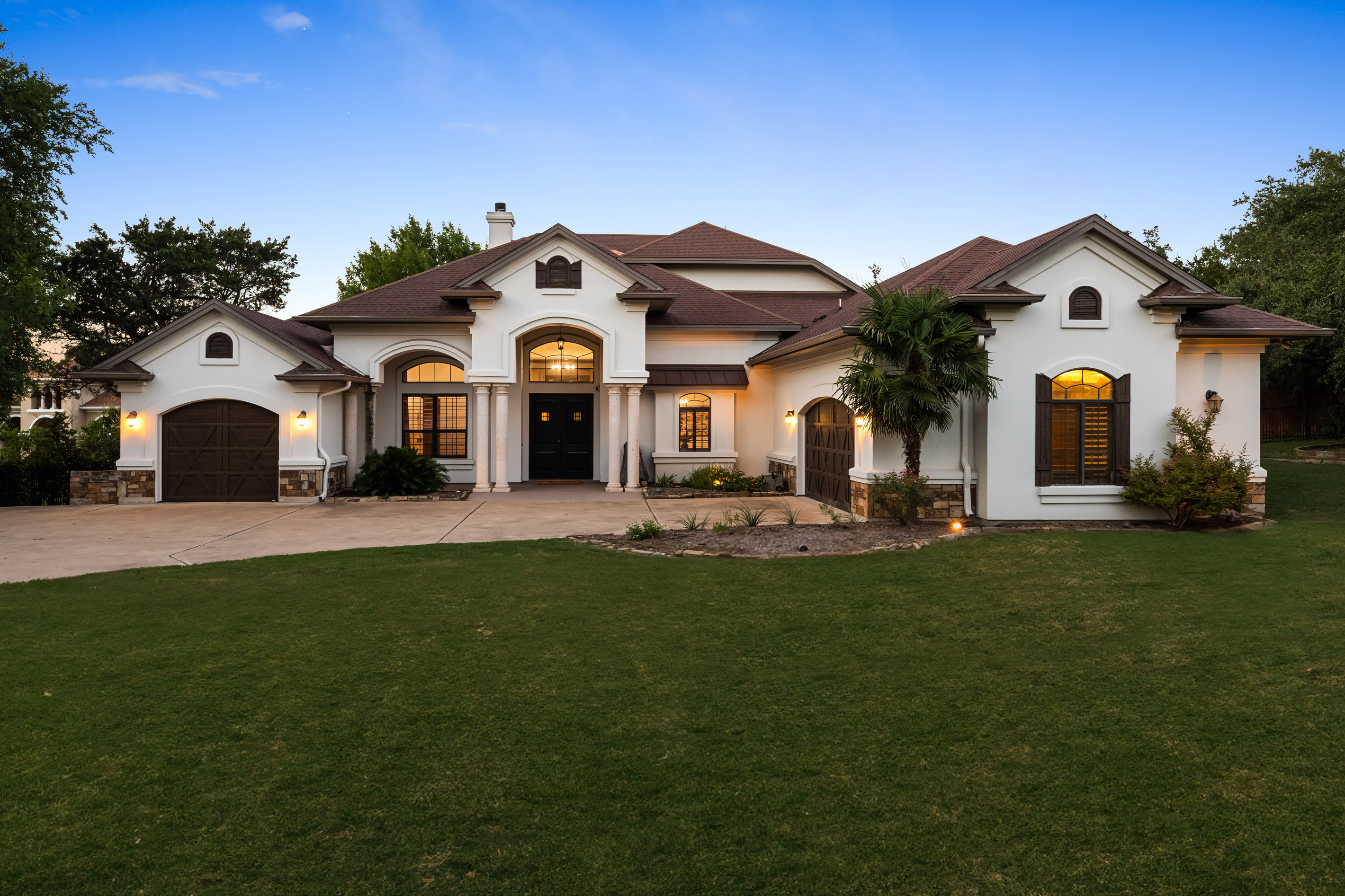 A beautiful first impression of your private retreat.