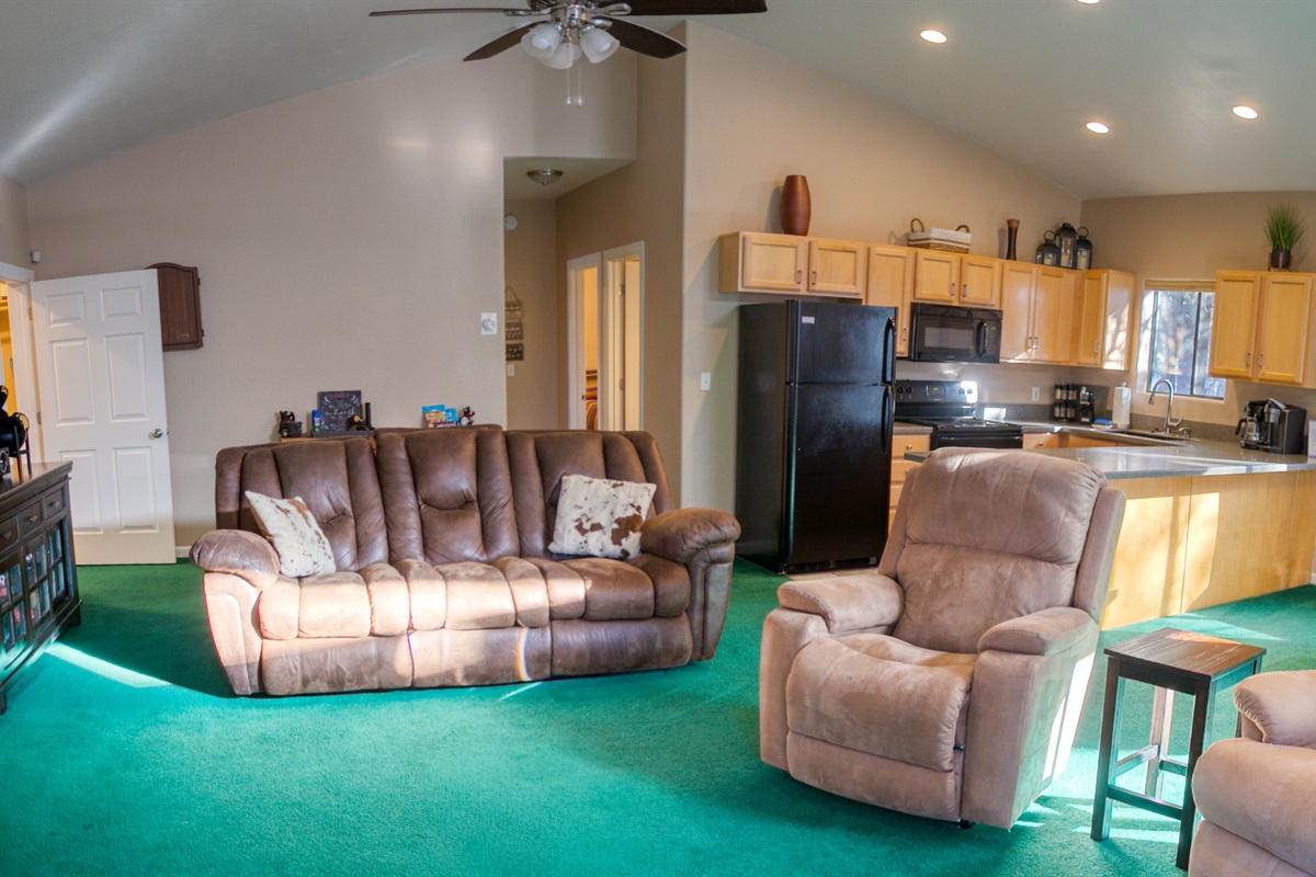 Unwind in the cozy living room after a day of outdoor adventures.