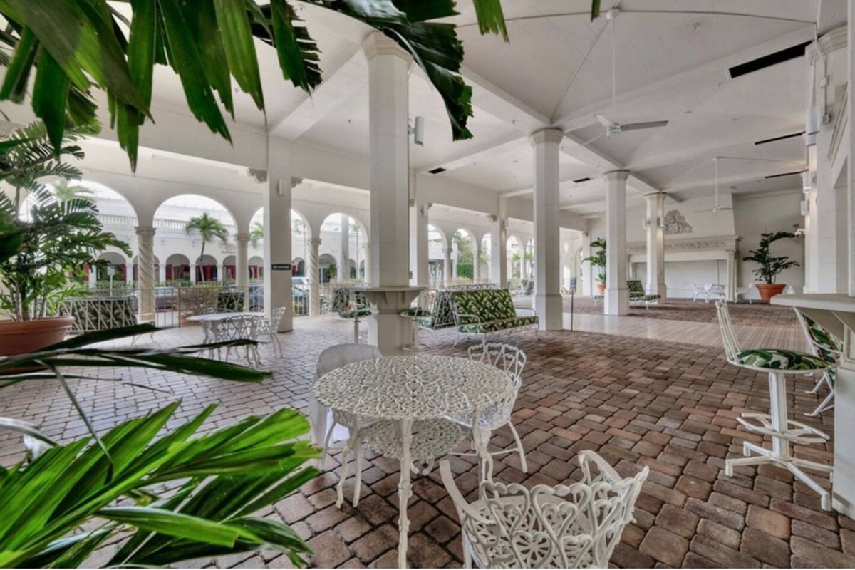 Loggia to relax beyond our heated pool area.