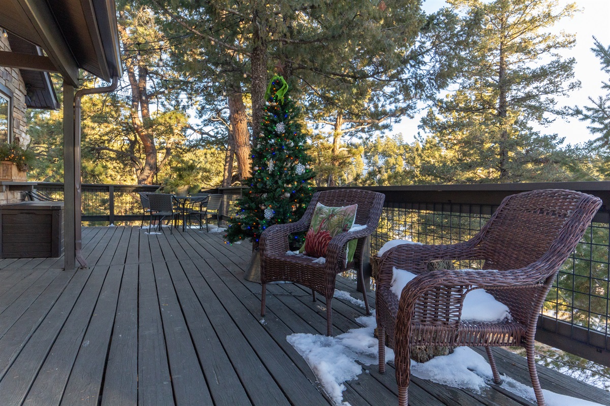 Decorated inside and out for the holidays!