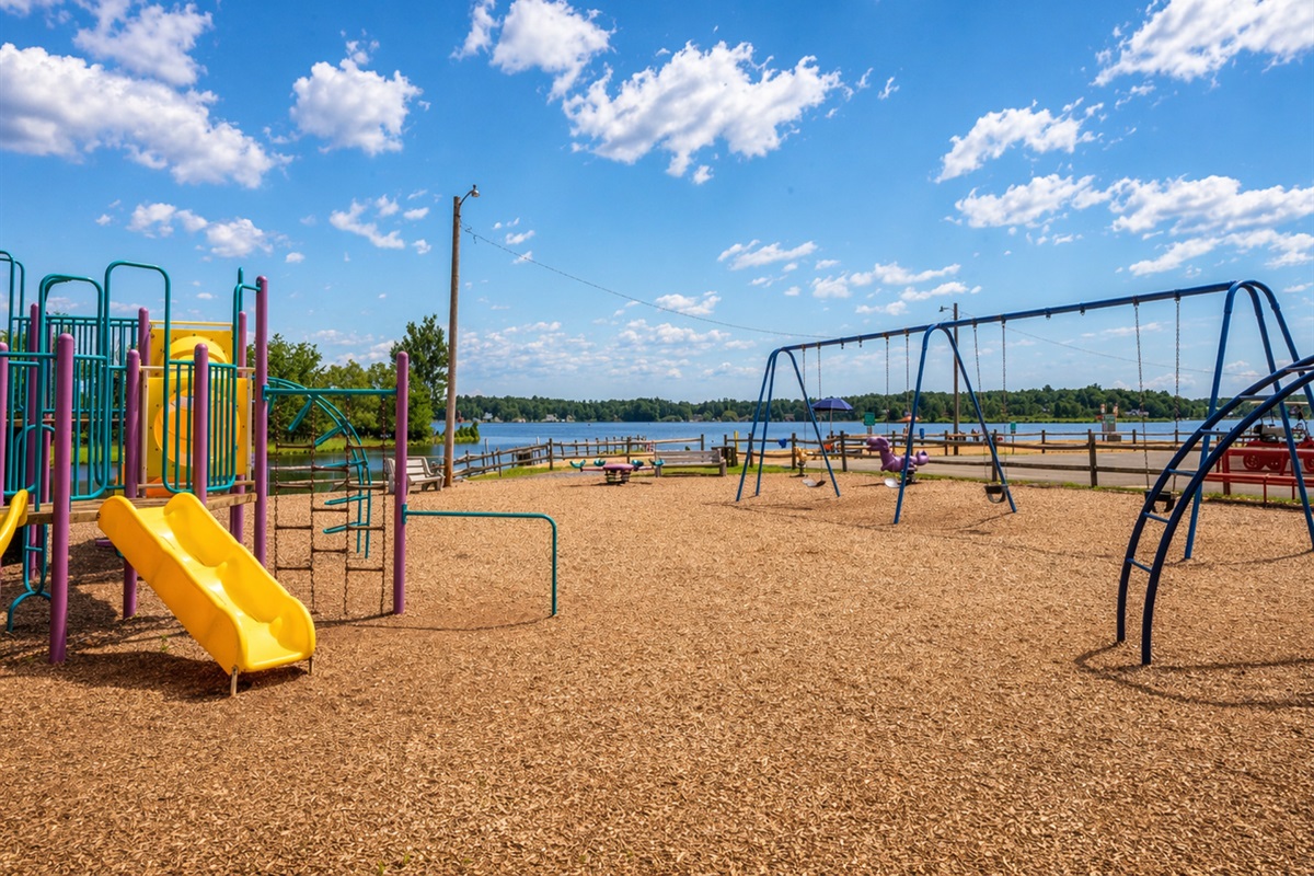Let the kids enjoy the community playground while you relax and take in the fresh Pocono air