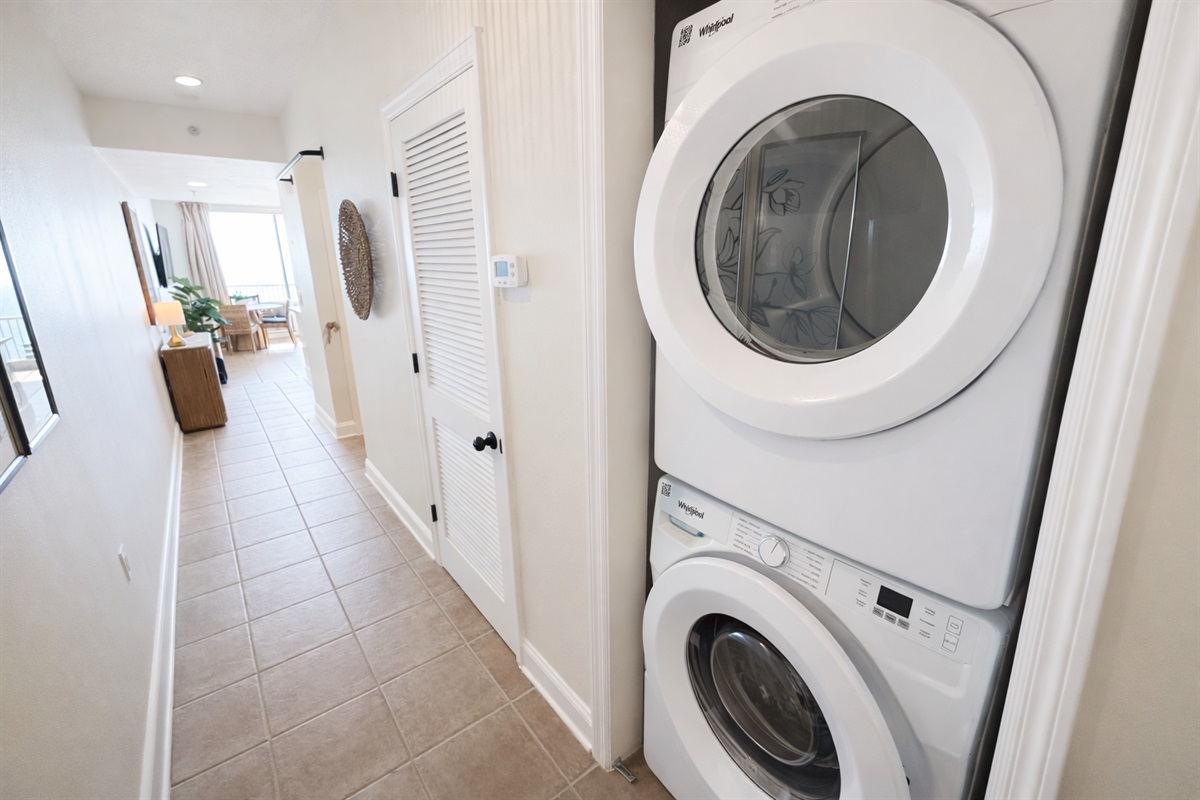 Washer and dryer in the unit!