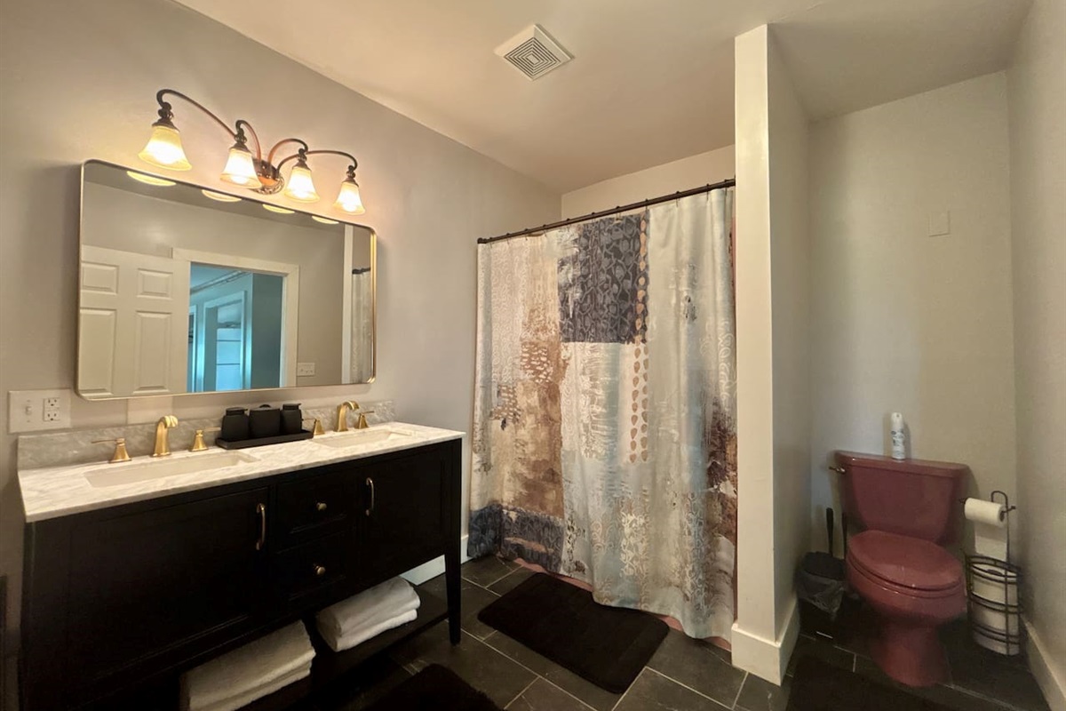 Rain Shower in Master King Bathroom