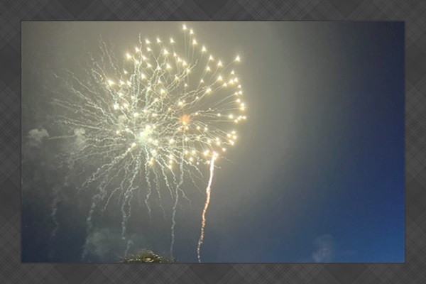 Fireworks across the street on Holidays!