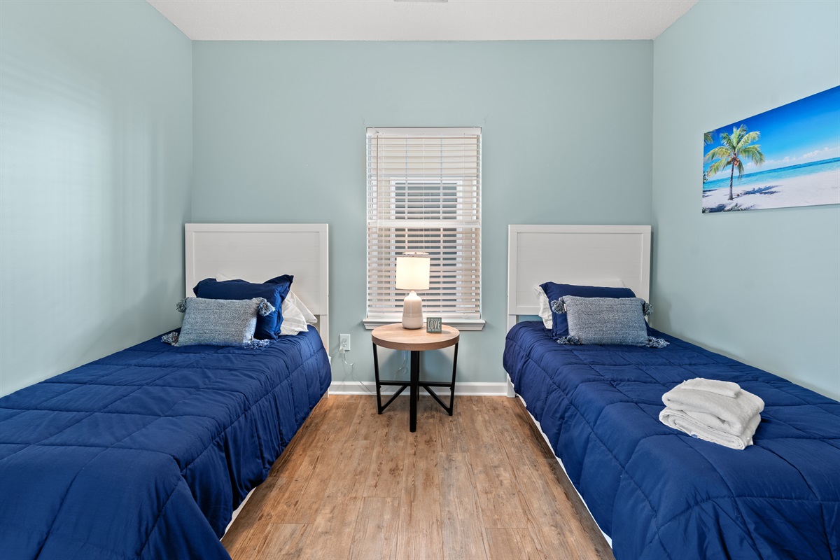 2nd Bedroom with twin beds, perfect spot for the kids
