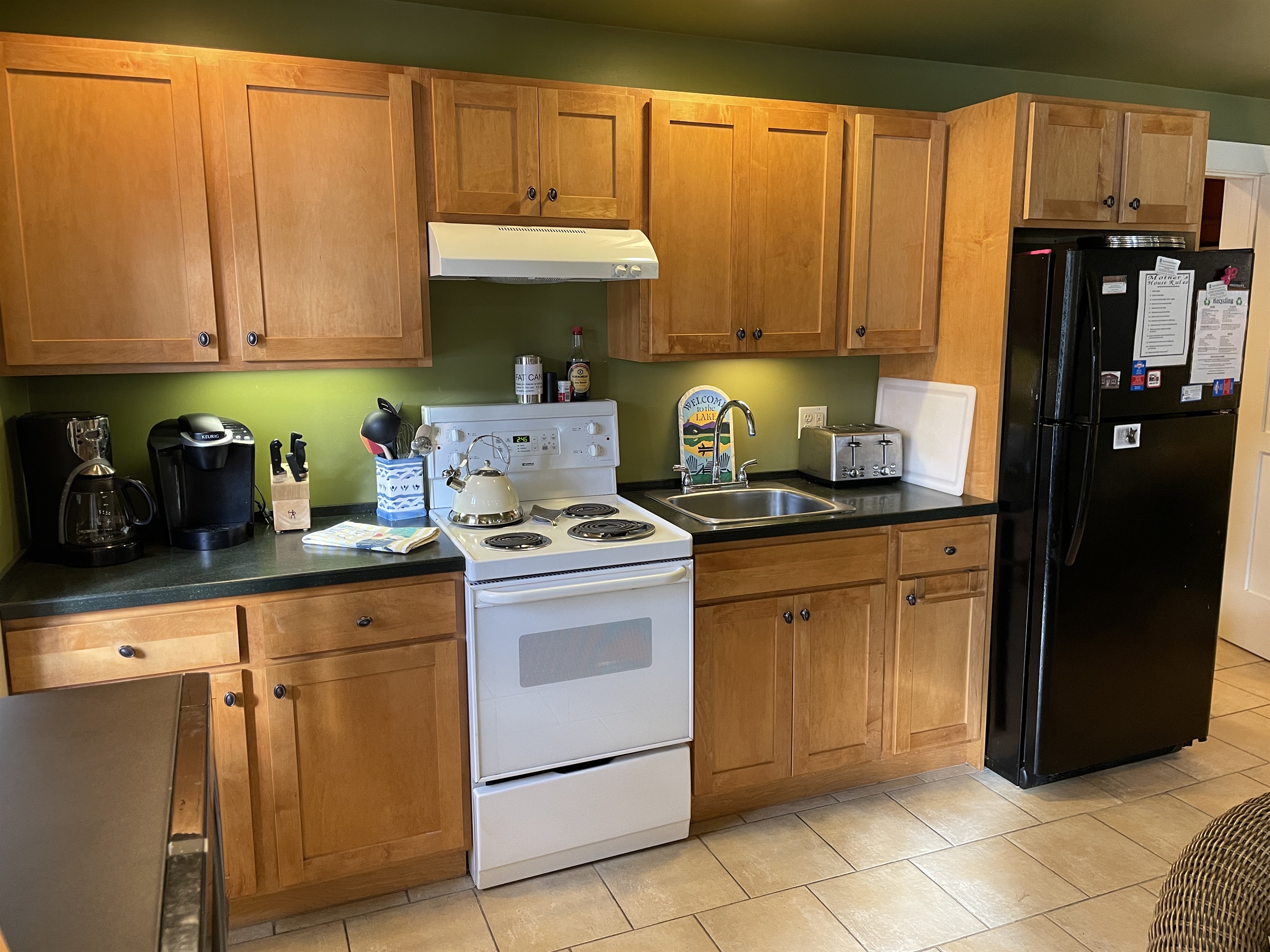 Kitchen with Keurig and coffee pot