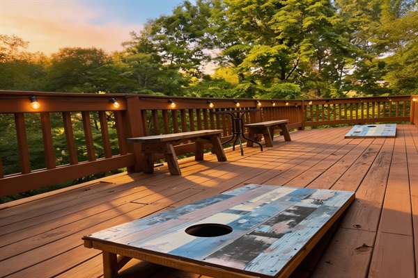 Which team wins... cornhole anyone?