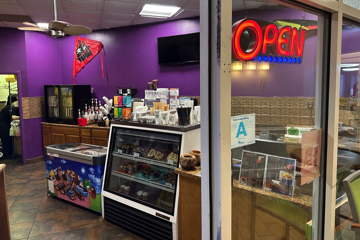 Starbucks Coffee, Ice Cream and Pastries in the shop in the North Tower Lobby