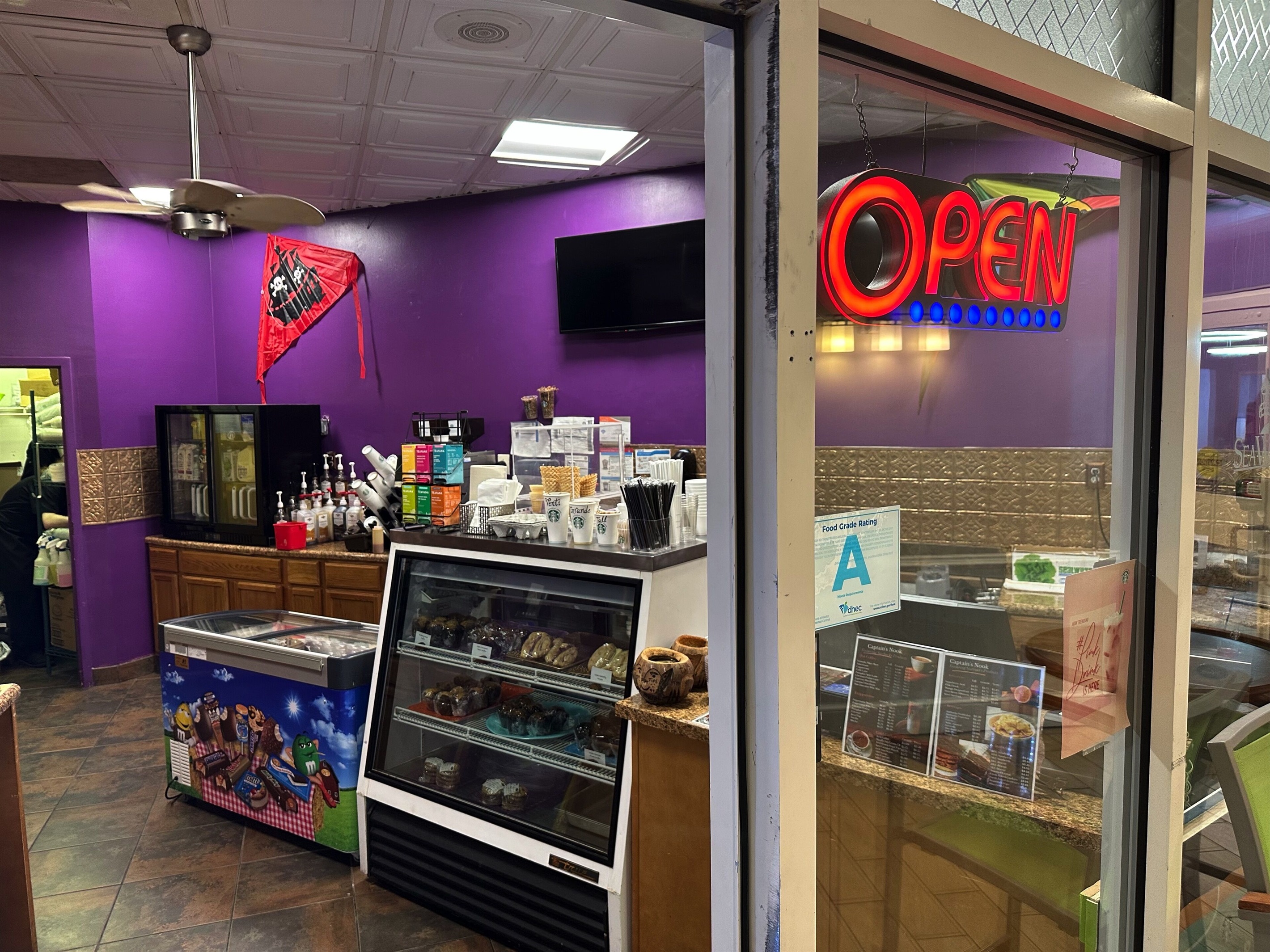 Starbucks Coffee, Ice Cream and Pastries in the shop in the North Tower Lobby