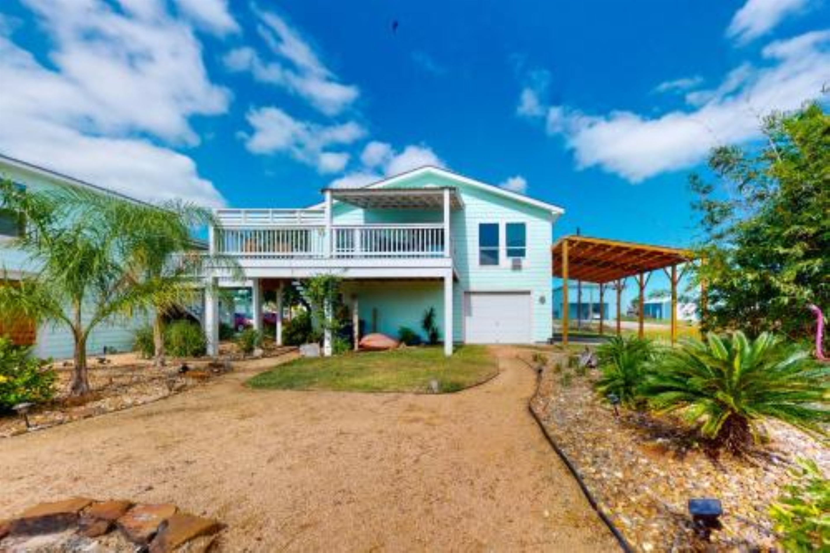 From the water looking at the home