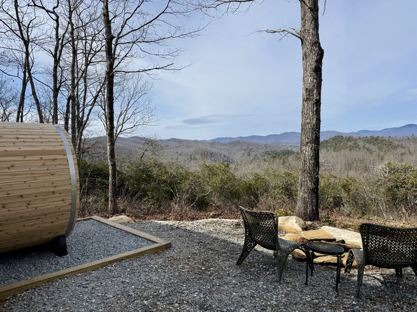 Sauna with a view
