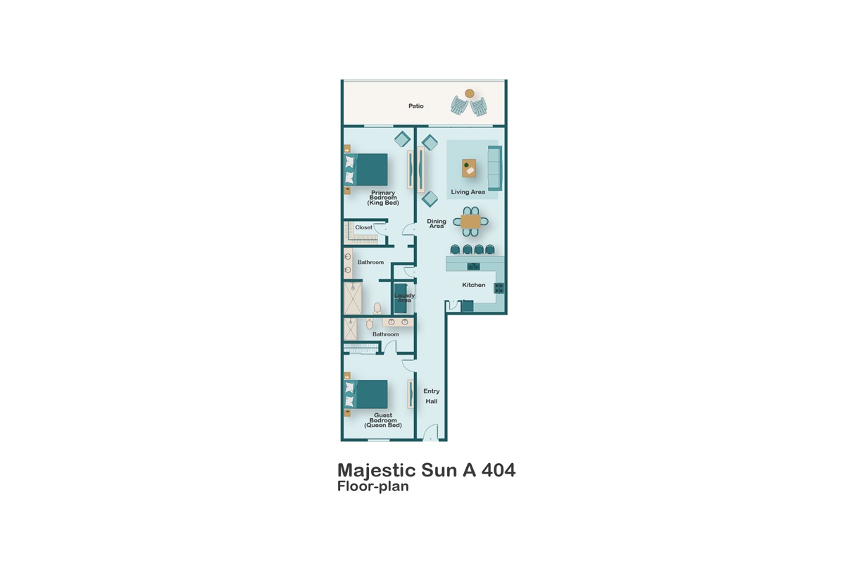 This 4th Floor 2BR/2BA condo at Majestic Sun is updated with new flooring, countertops, decor, and BIG Smart TVs. Come enjoy the Majestic Gulf & Beach Views and all that Seascape has to offer!