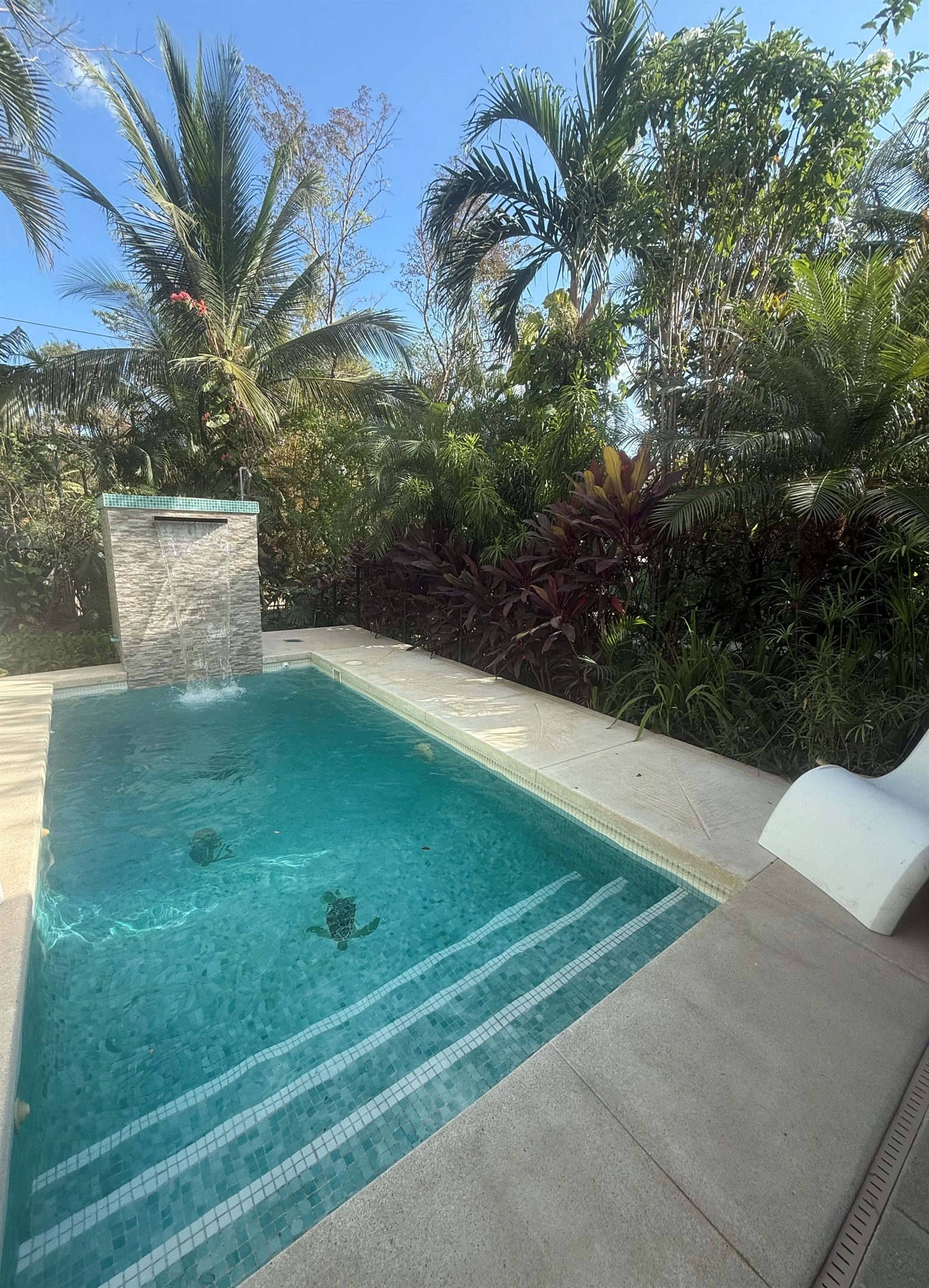 5 foot deep private plunge pool