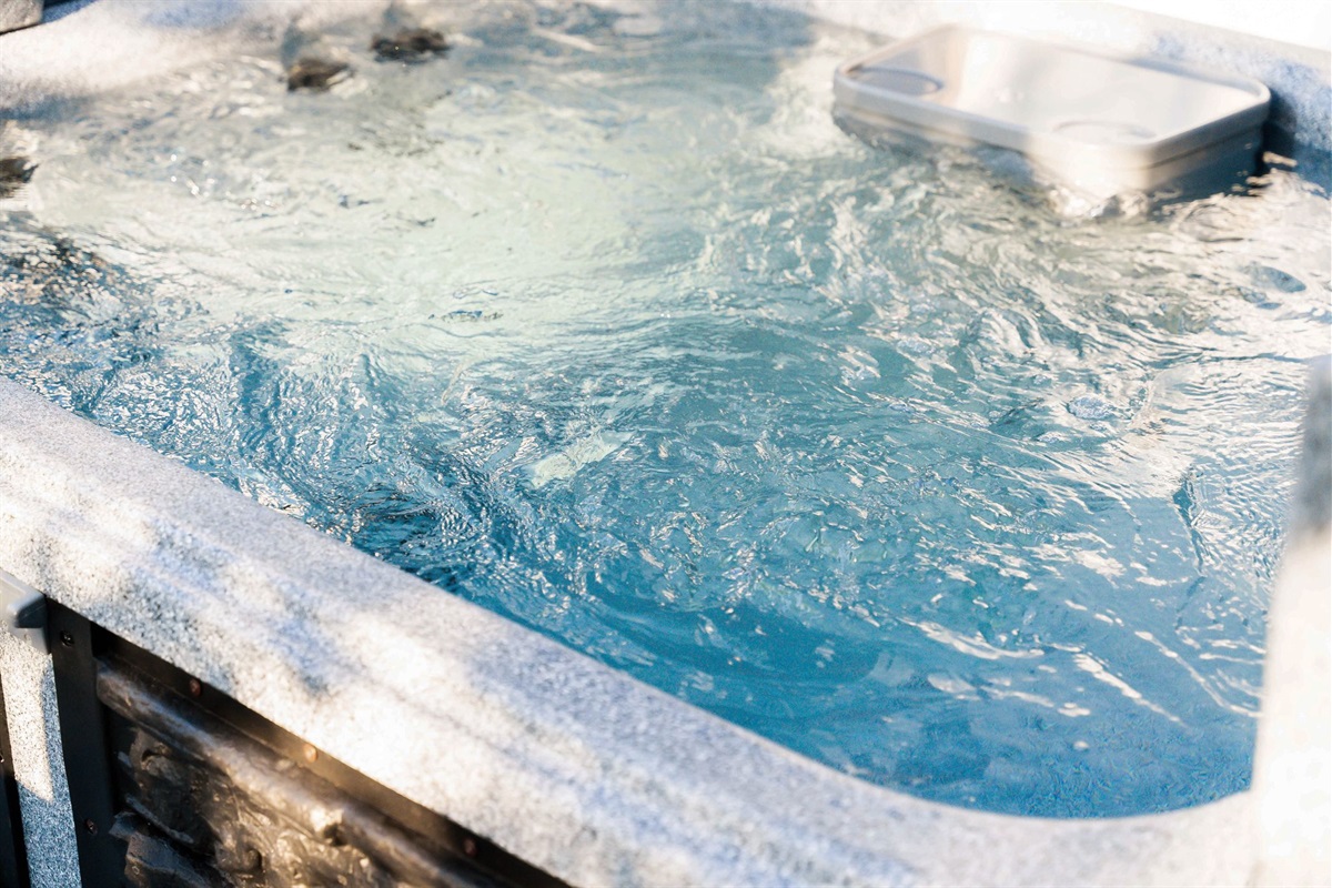 Relax in our brand-new hot tub