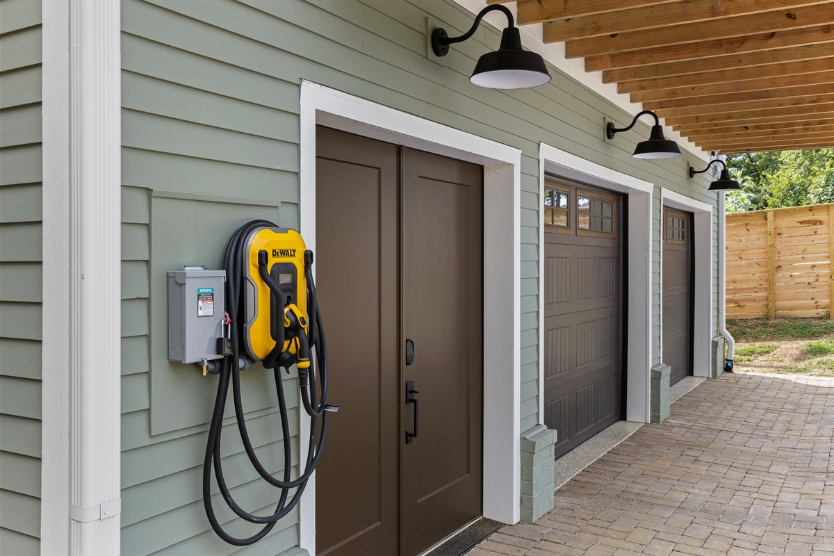 Complimentary Level 2 EV charger (Tesla drivers, bring your adapter).