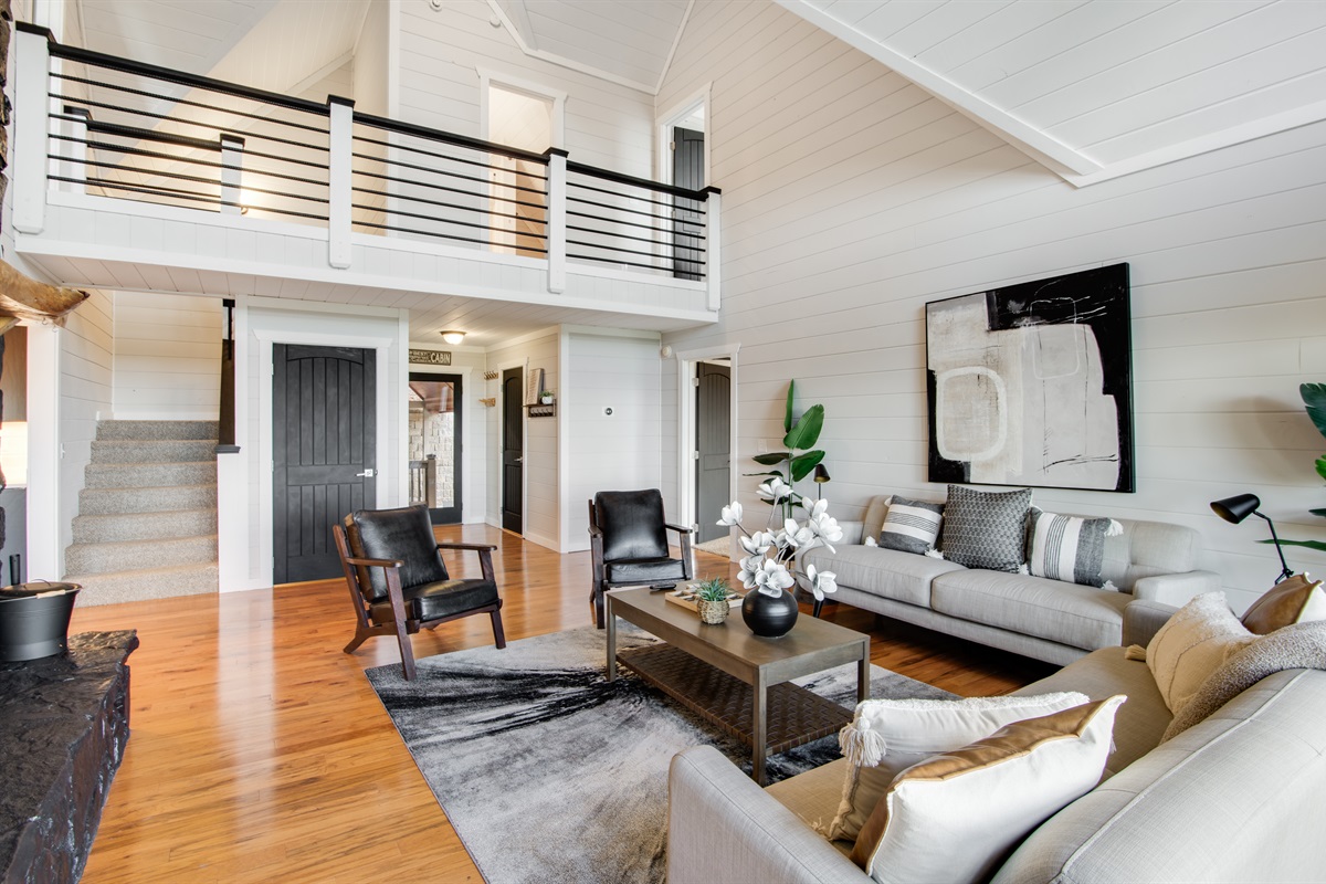 A bright, airy escape where every window frames the forest and floods the space with calm.