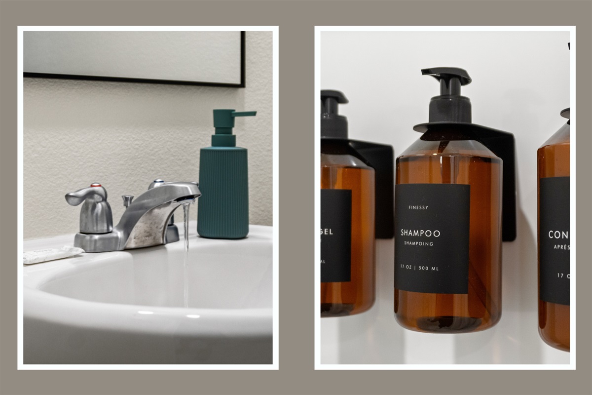 A well-appointed bathroom for your comfort.