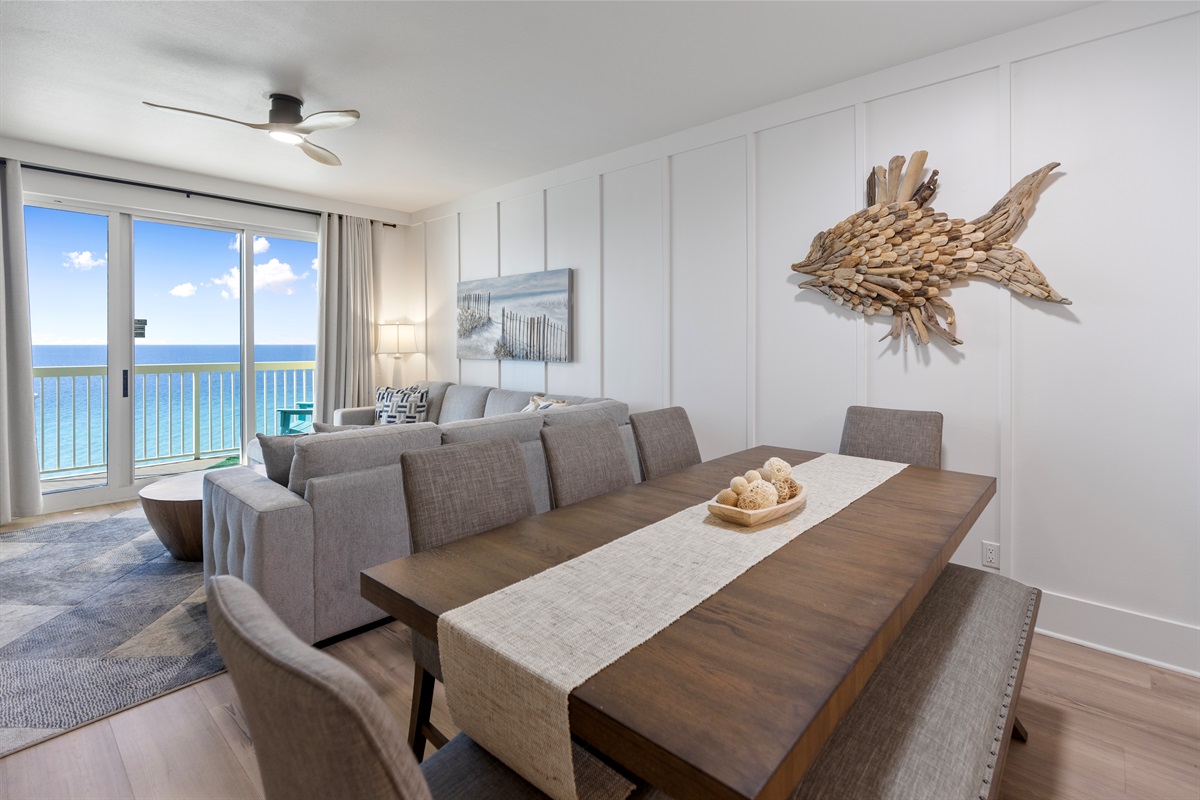 Gulf-Front Living Room