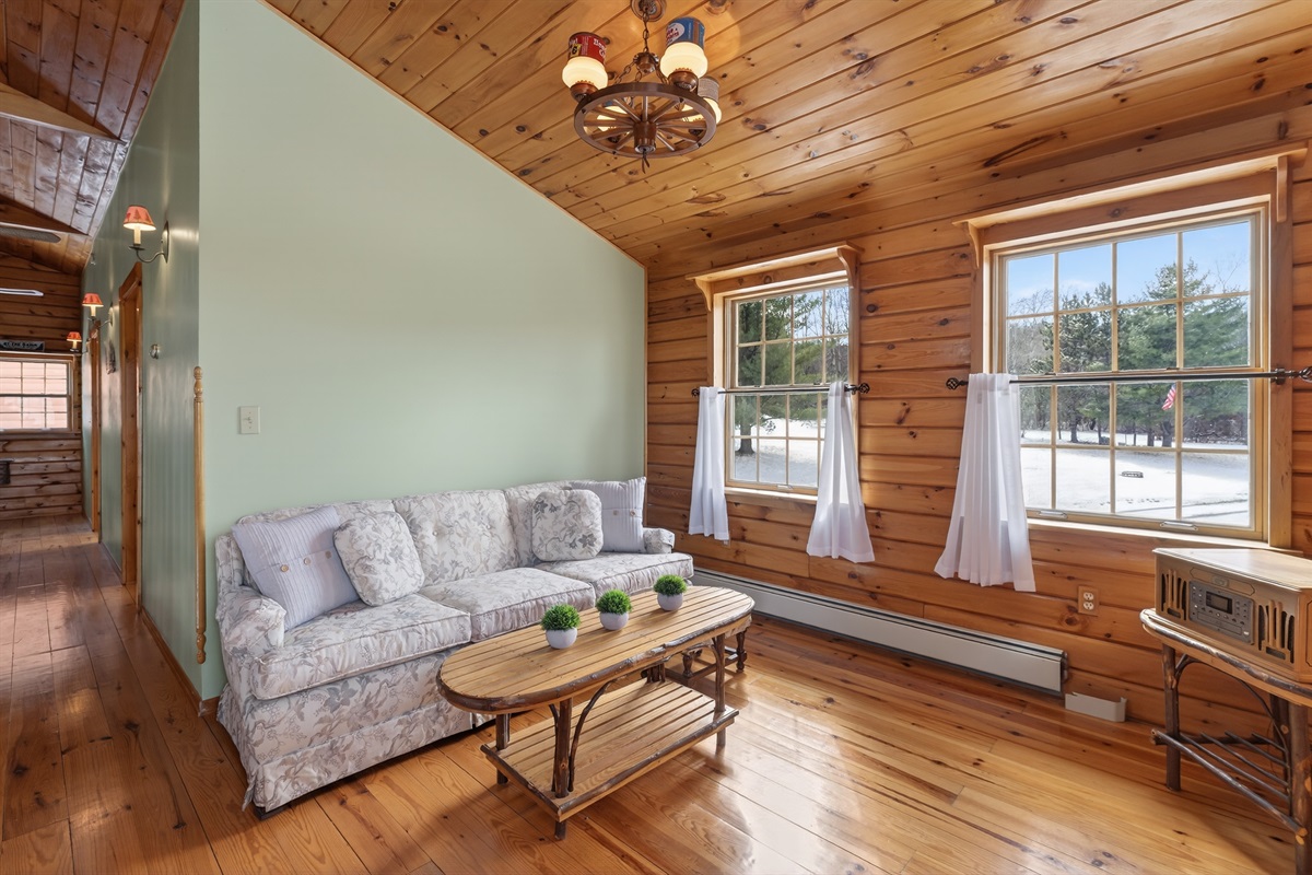 Upstairs lounge area