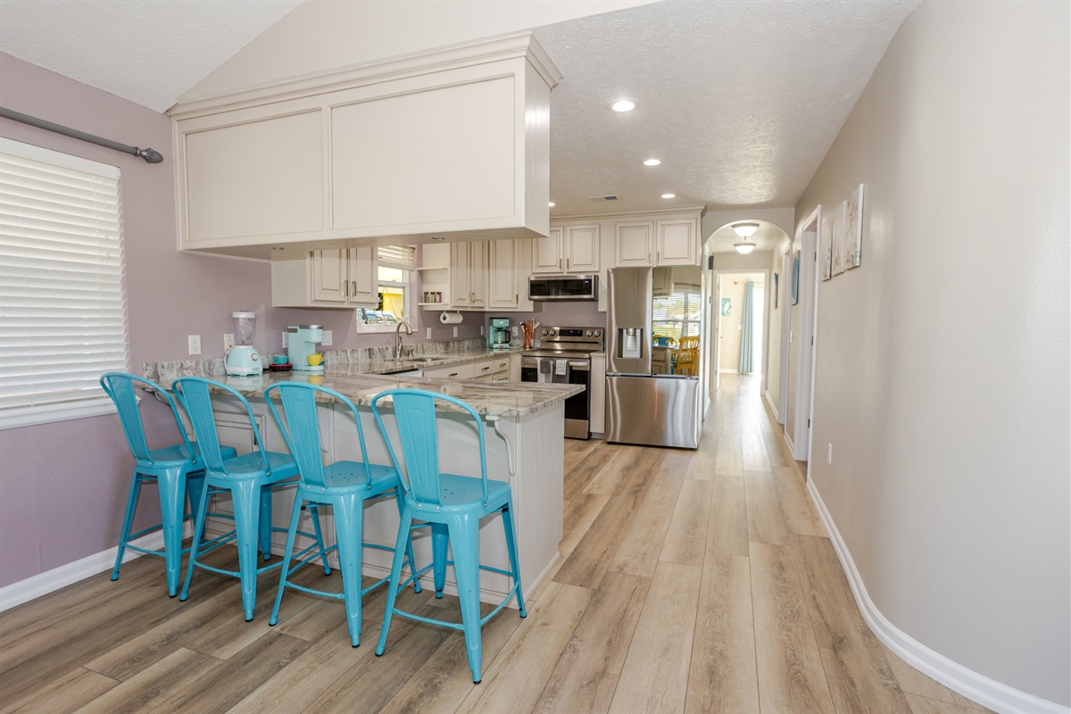 Kitchen and bar