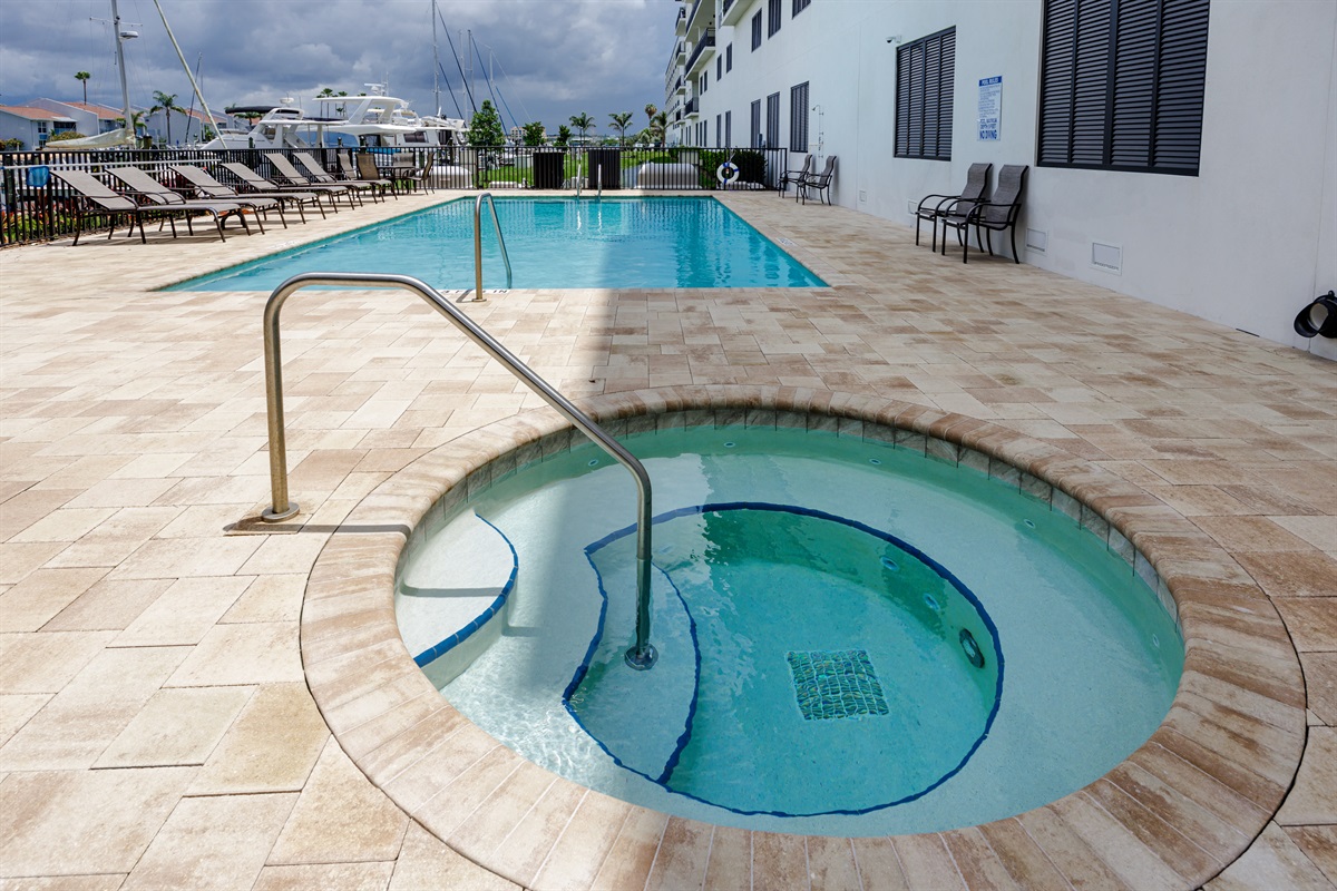 "The hot tub was great for some much needed relaxation on our trip."