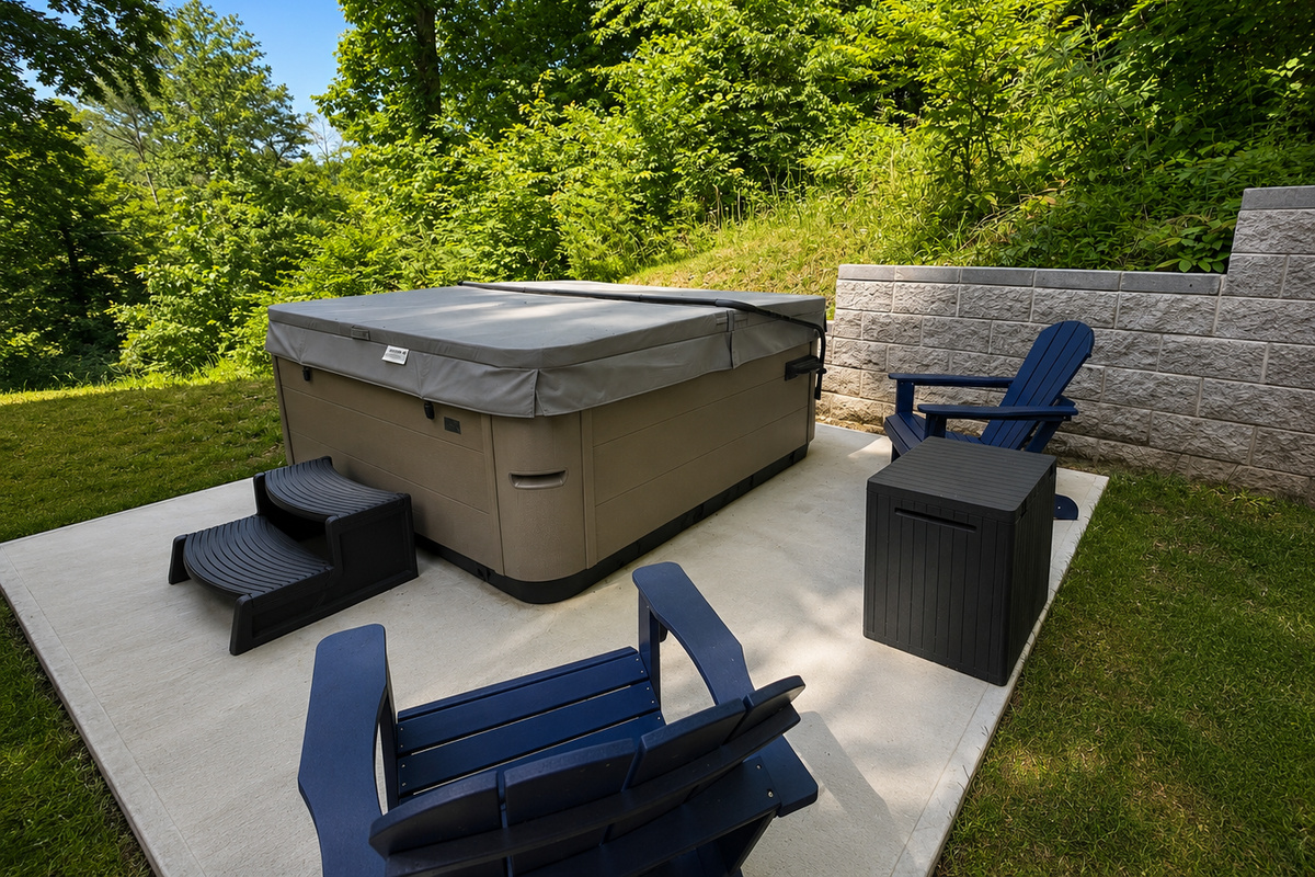 hot tub area