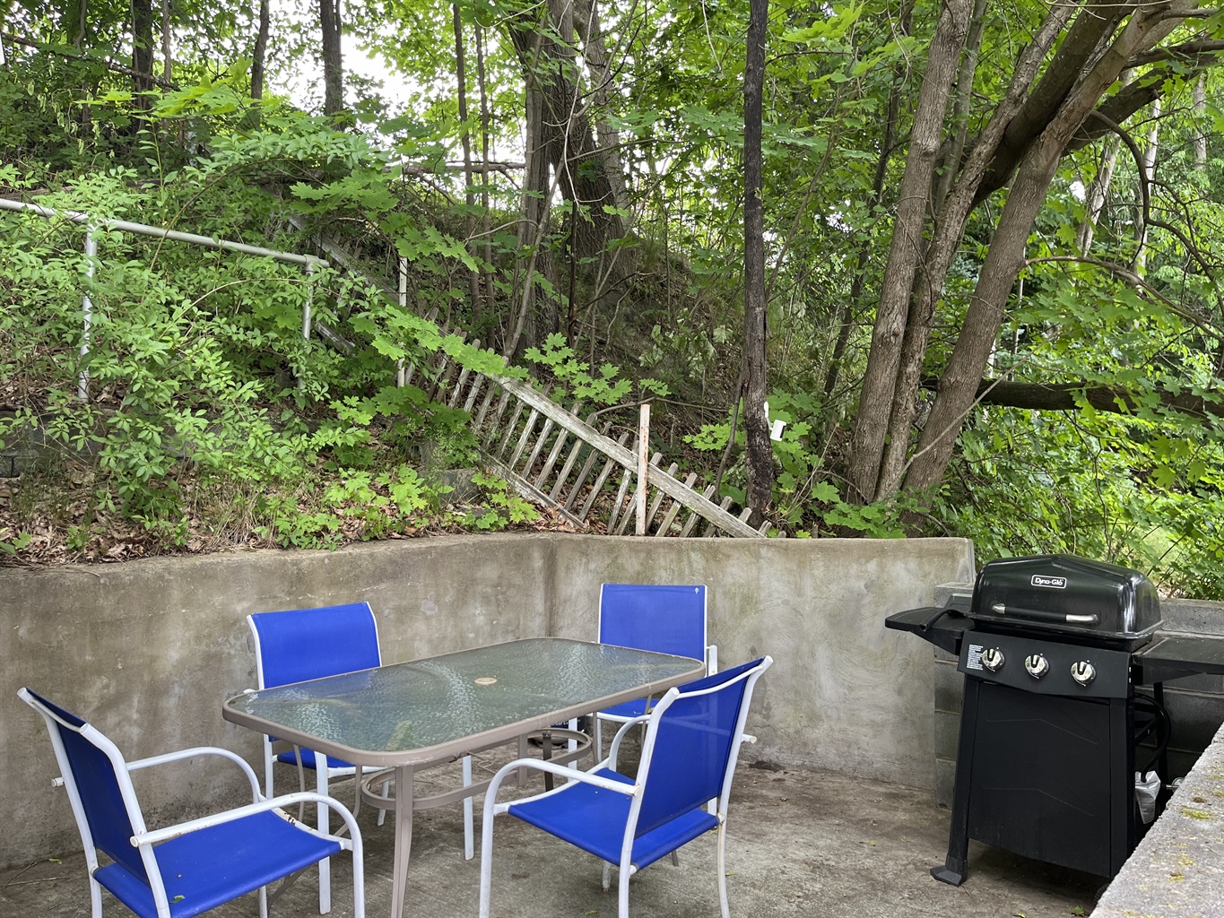 Private patio area