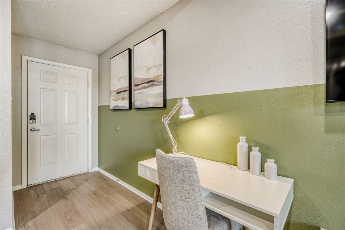 Bright and inviting workspace with modern decor.