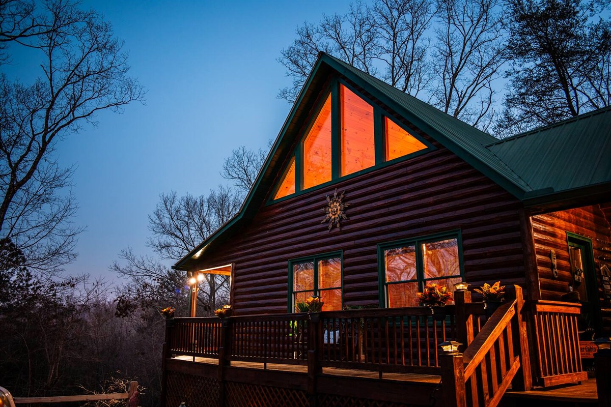 View out oustide of house as you walk in.