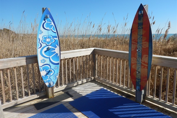 Nice wash off station coming from beach