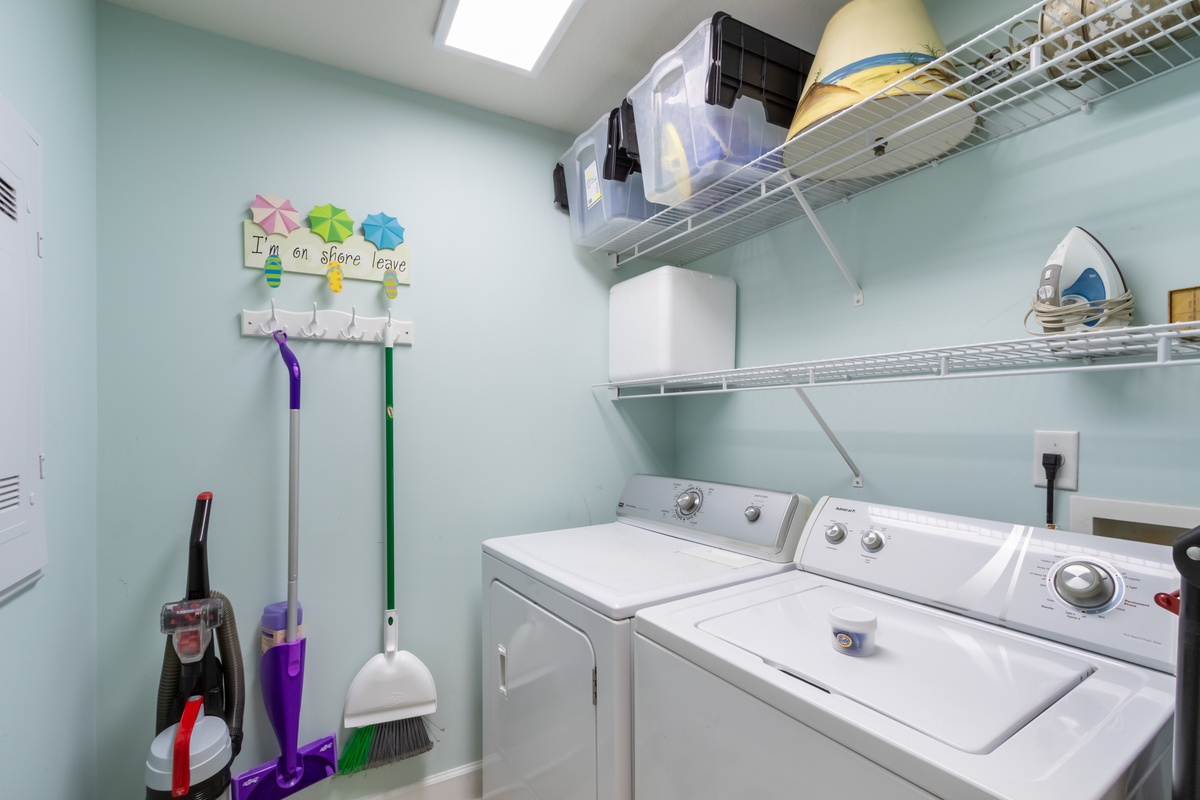 In-unit washer and dryer.