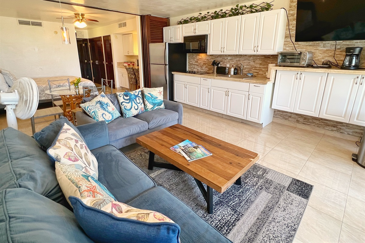 Plenty of seating for everyone in the living room