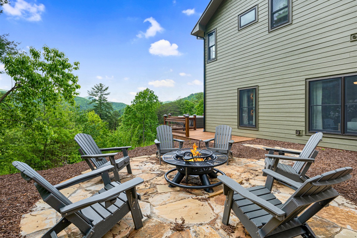 Gather around the fire pit with friends and family for stories and s'mores under the stars.