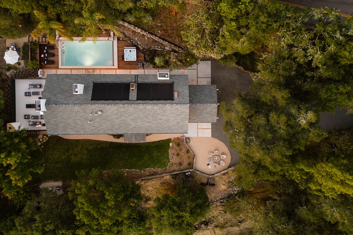 Aerial View of the Home