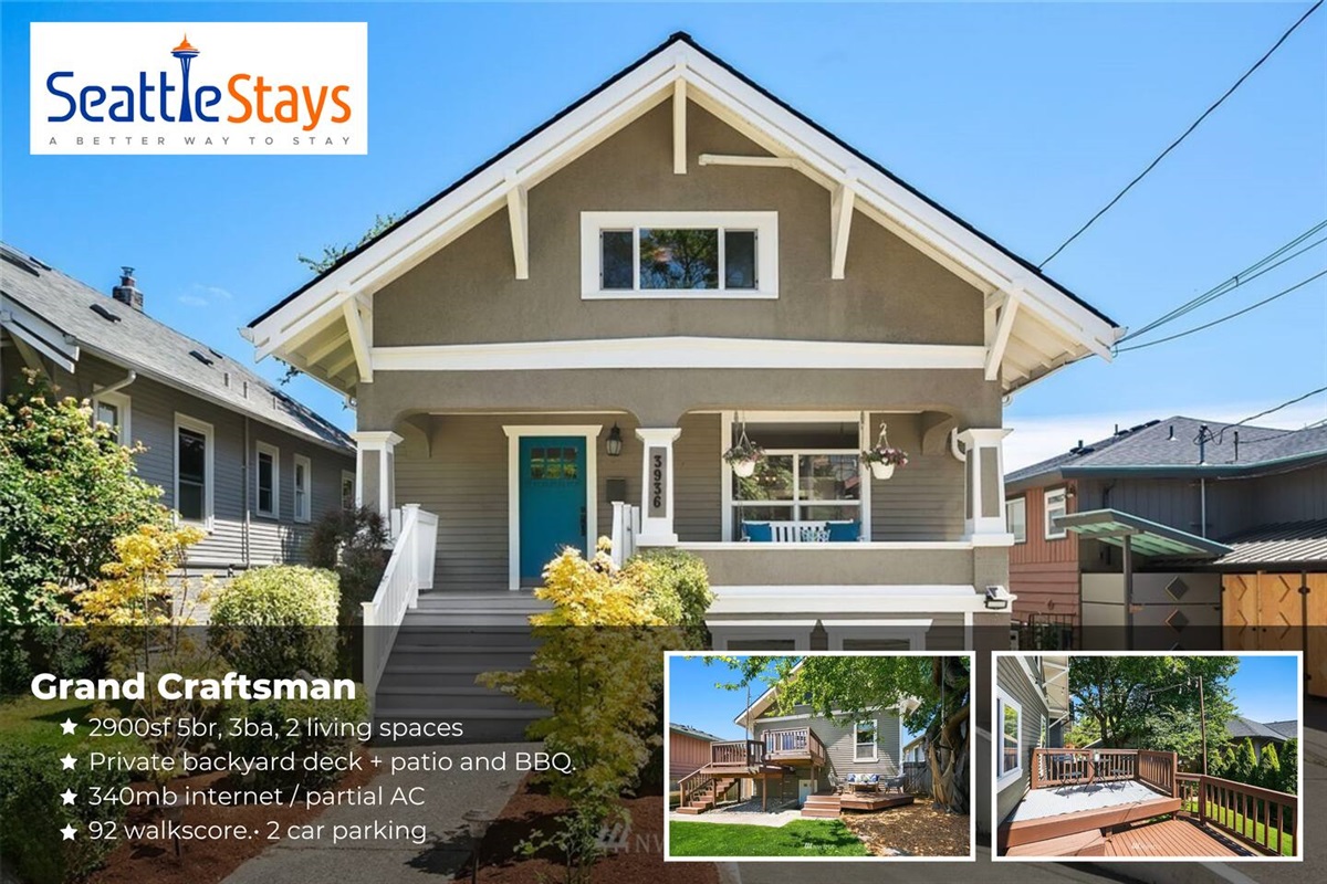 Grand Craftsman: Discover elegance with a private deck, perfect for BBQs and fun gatherings!
