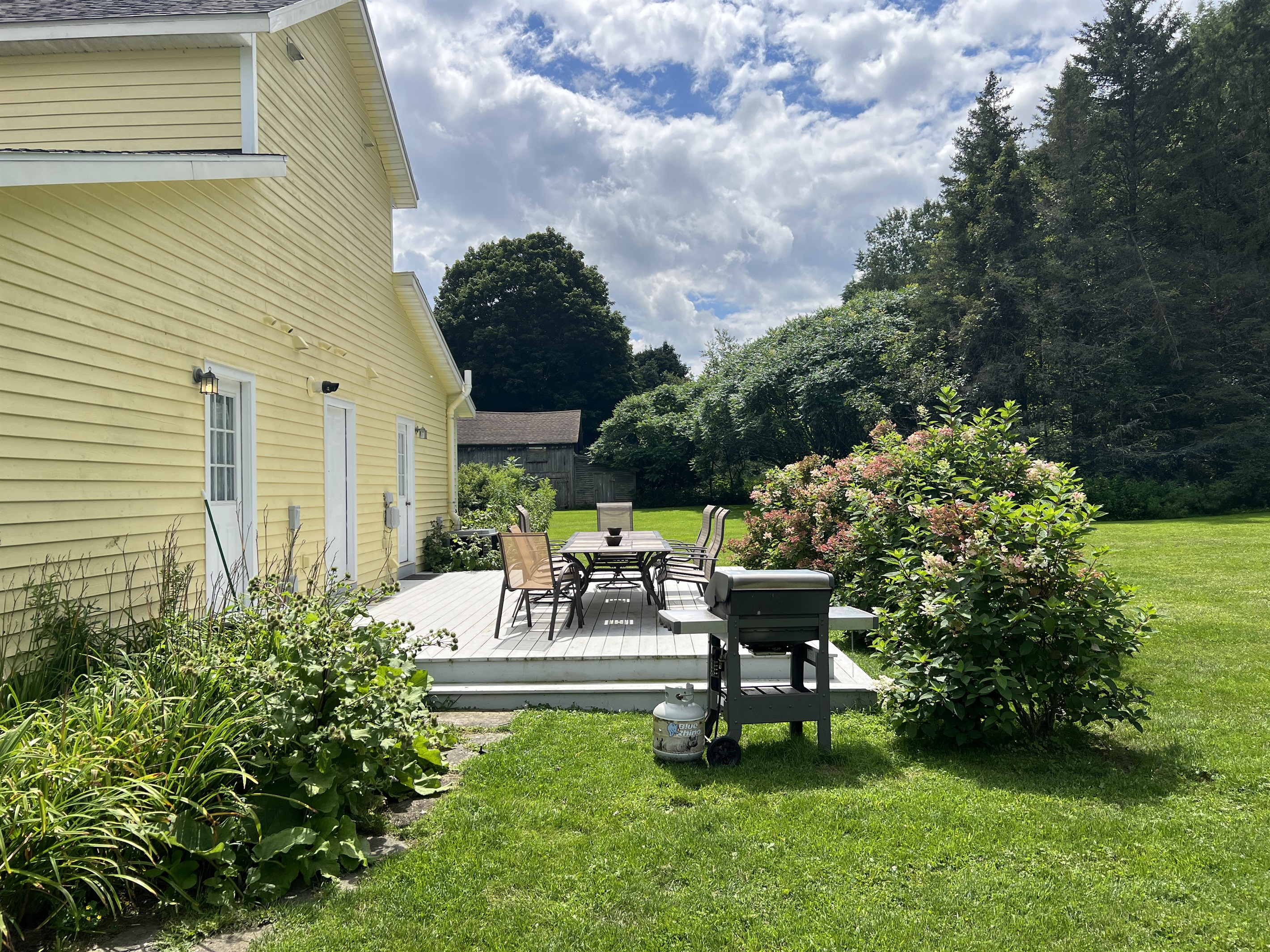 The Federal House Apartment 2 shared with apt 1  back deck with gas grill.