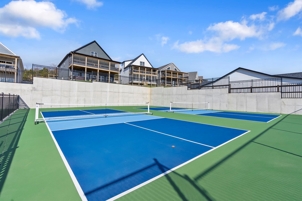Community pickleball courts to challenge your family!