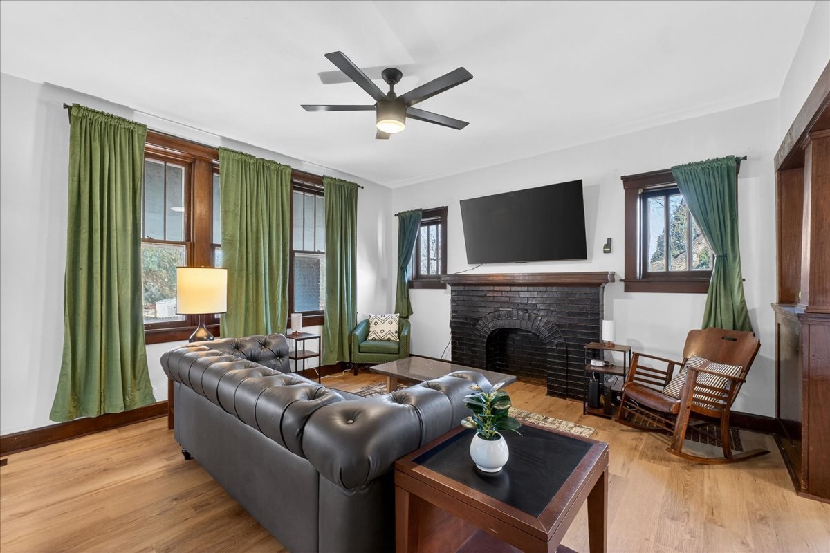 Living room with fabulous natural light.