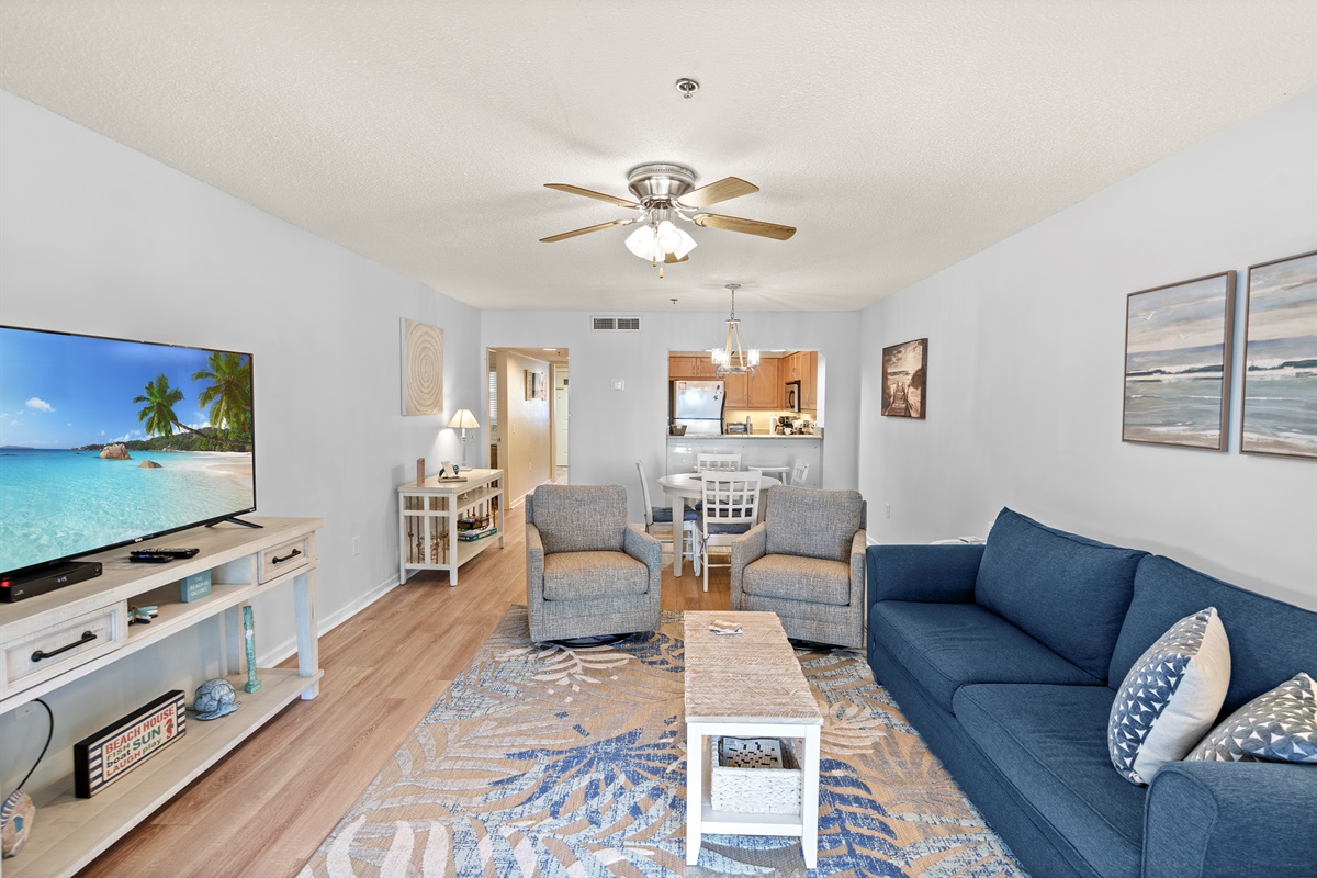 Living room with sleeper sofa