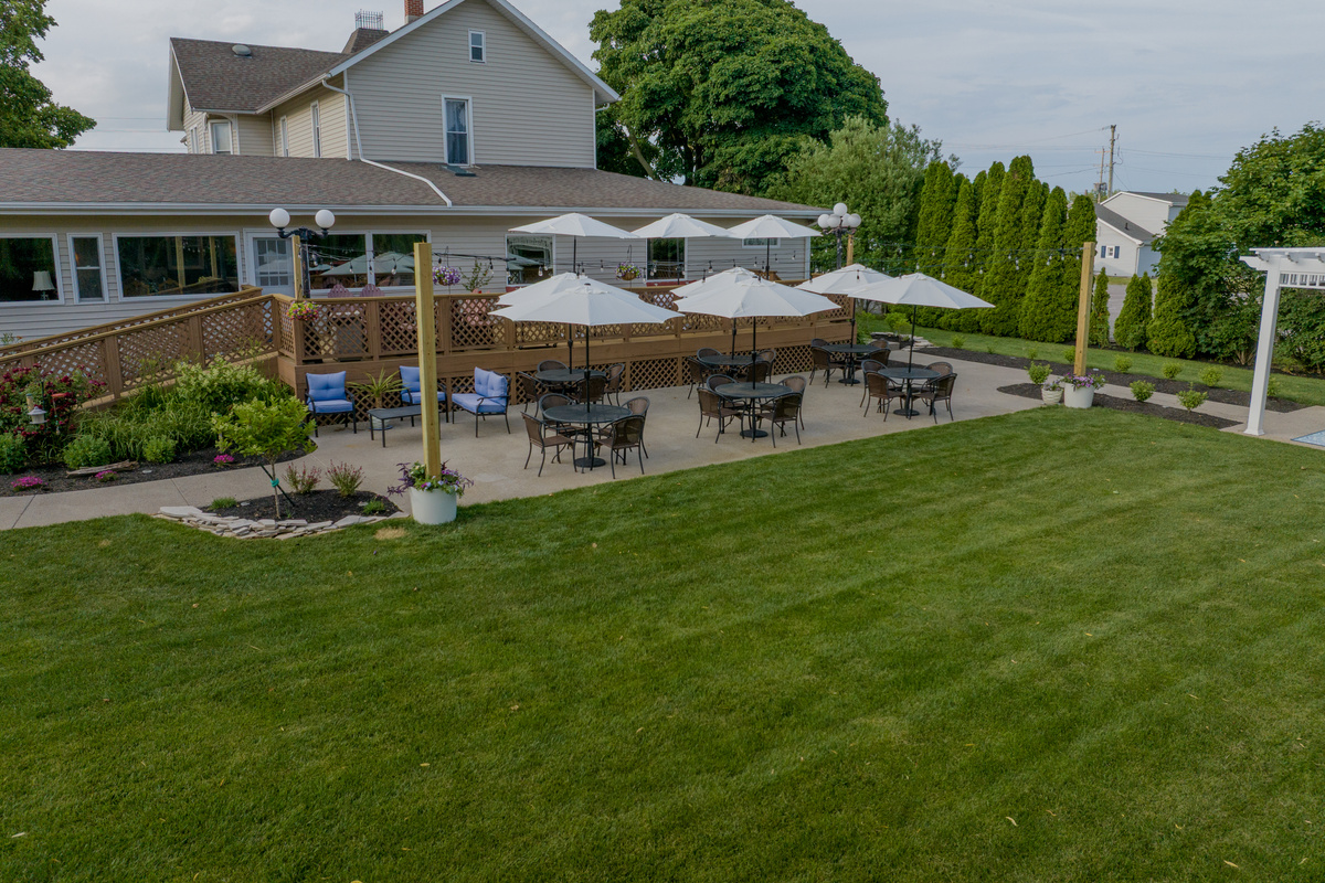 Garden Patio Seating for Guest Breakfast