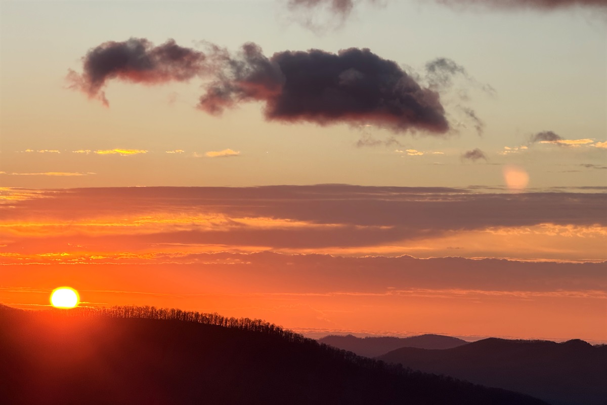 Stunning sunrise view from Property