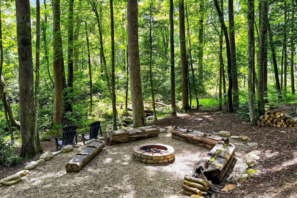 Gather around the fire pit!