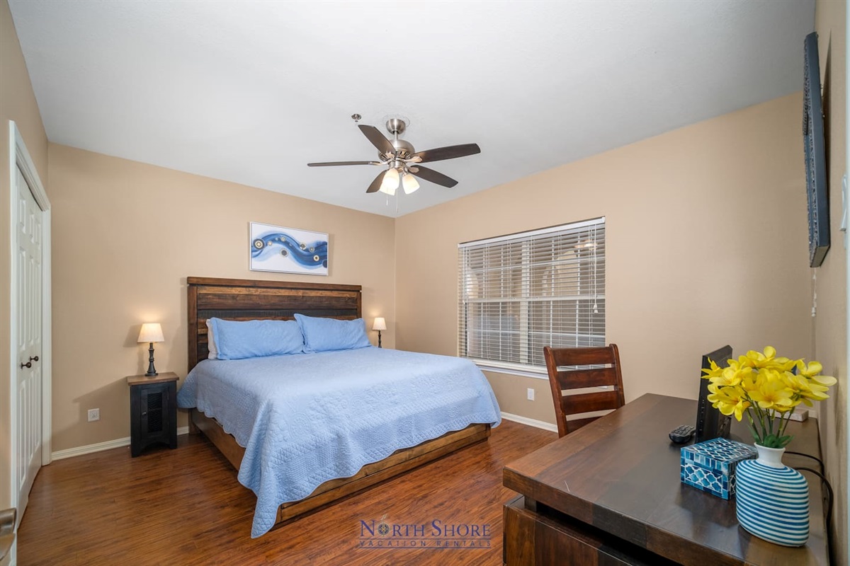Queen Bed in Guest Bedroom