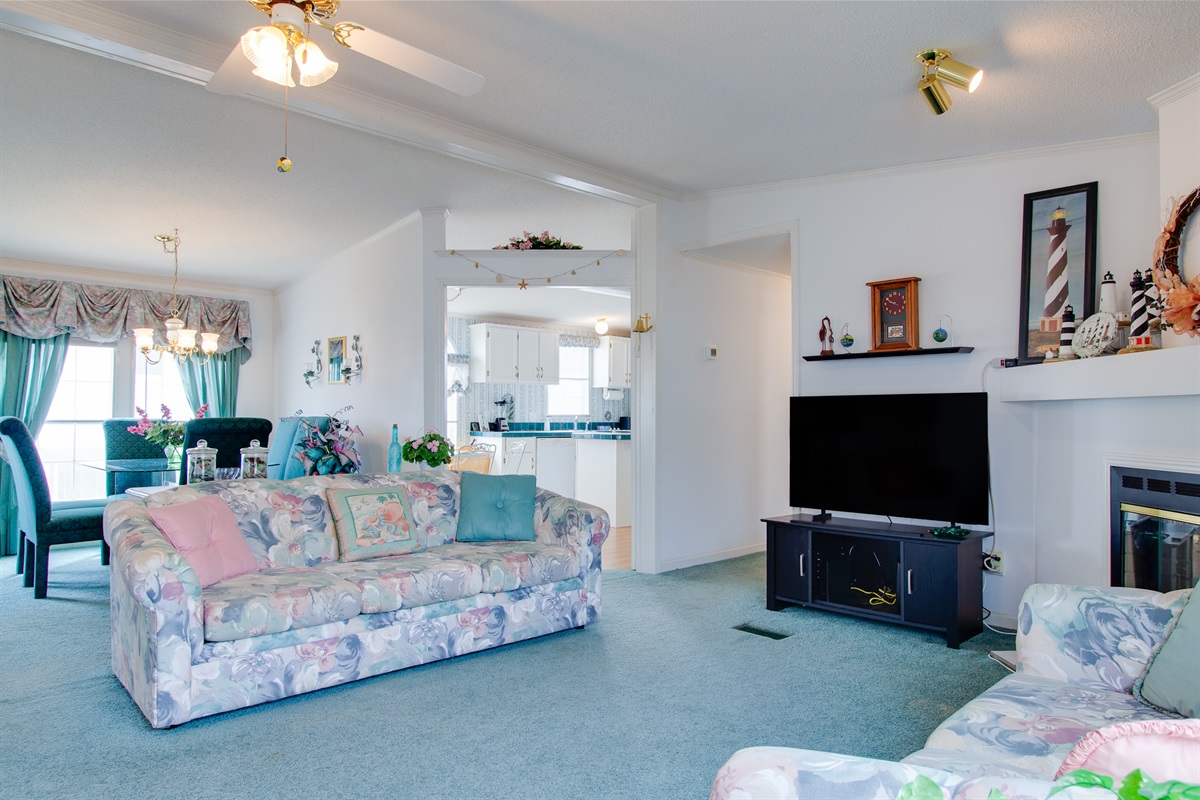 Living Room with Smart TV