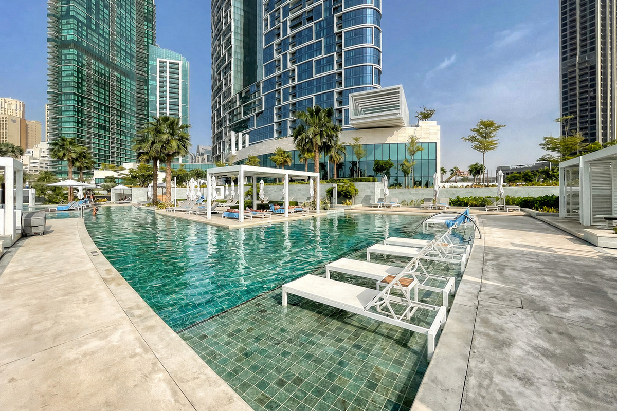 One of the pools with free access for all guests