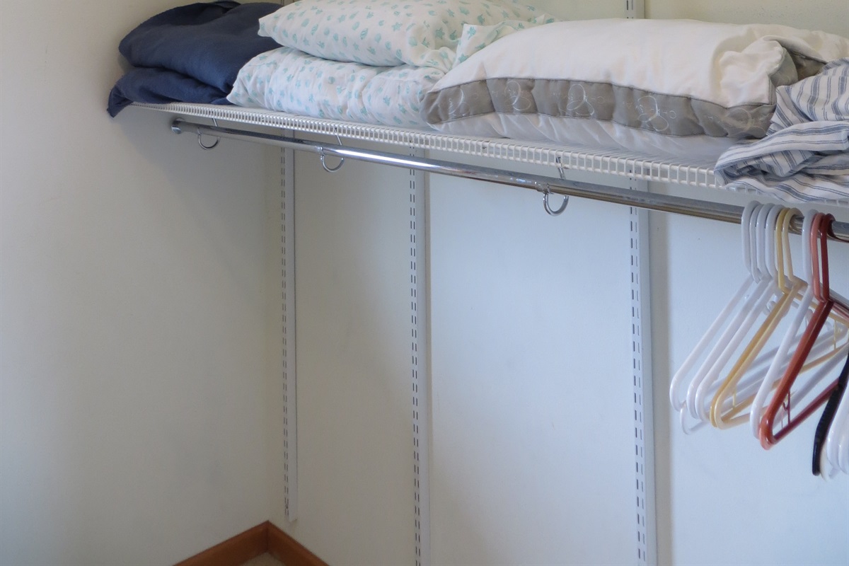 upstairs walk in closet