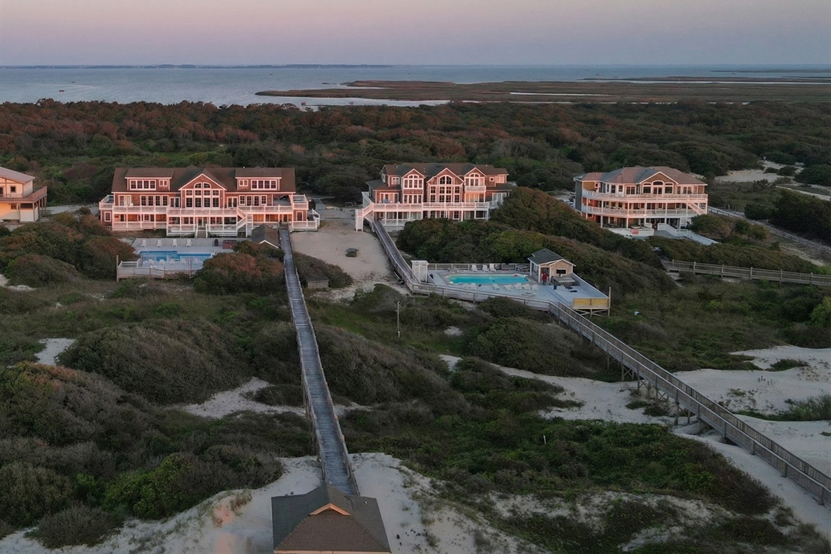 Choose from 1, 2, or all 3 of our oceanfront homes for your perfect getaway.