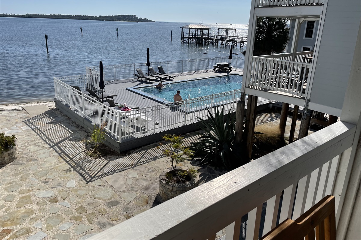 View to the Pool and the Open Gulf