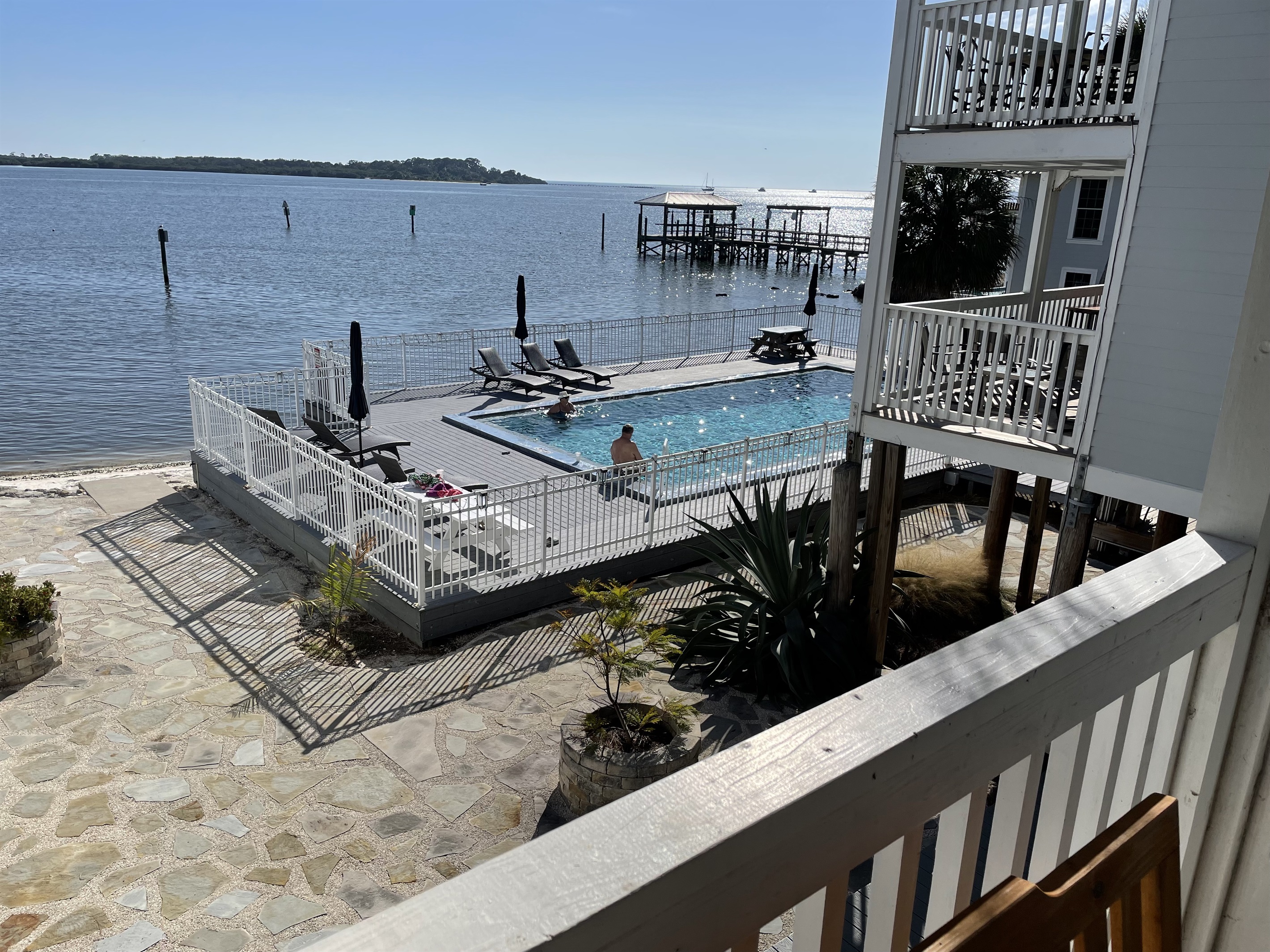 View to the Pool and the Open Gulf
