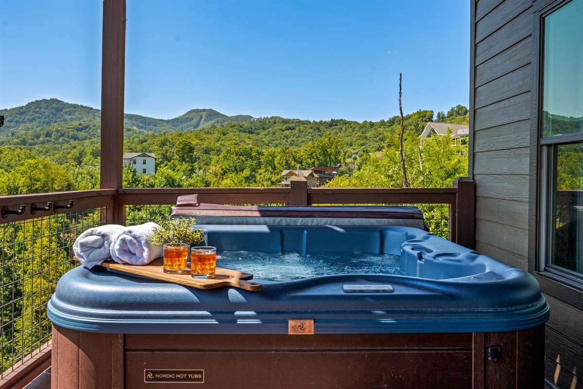 Hot tub with view